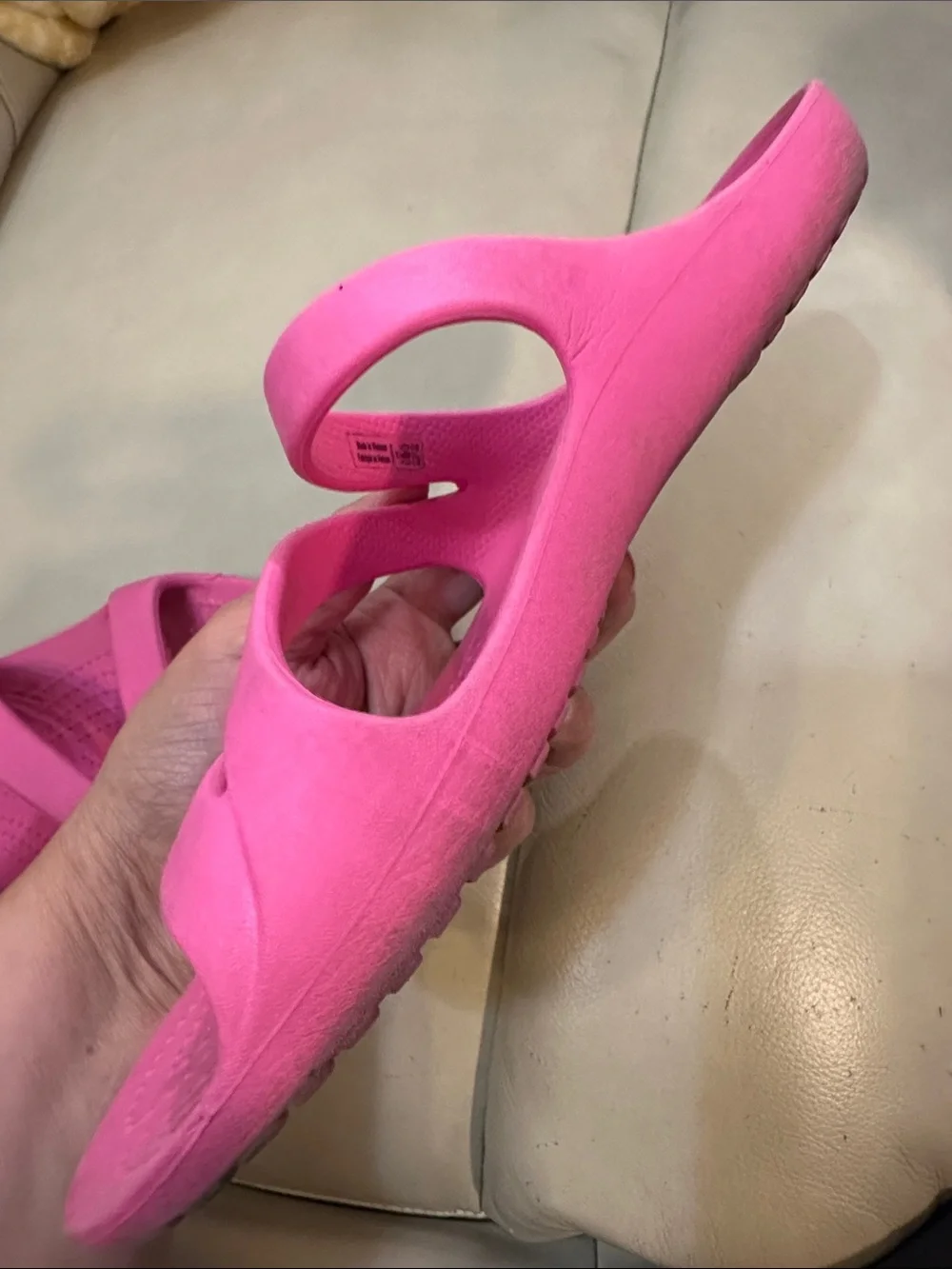 CROCS Swiftwater Hot Pink Triple Strap Slide Sandals Women's Size 9